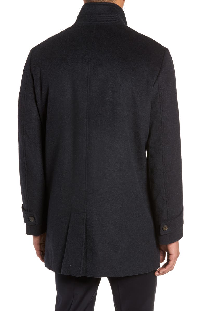 Nordstrom John W. Nordstrom<sup>®</sup> Hudson Wool Car Coat, Alternate, color, Navy Melange