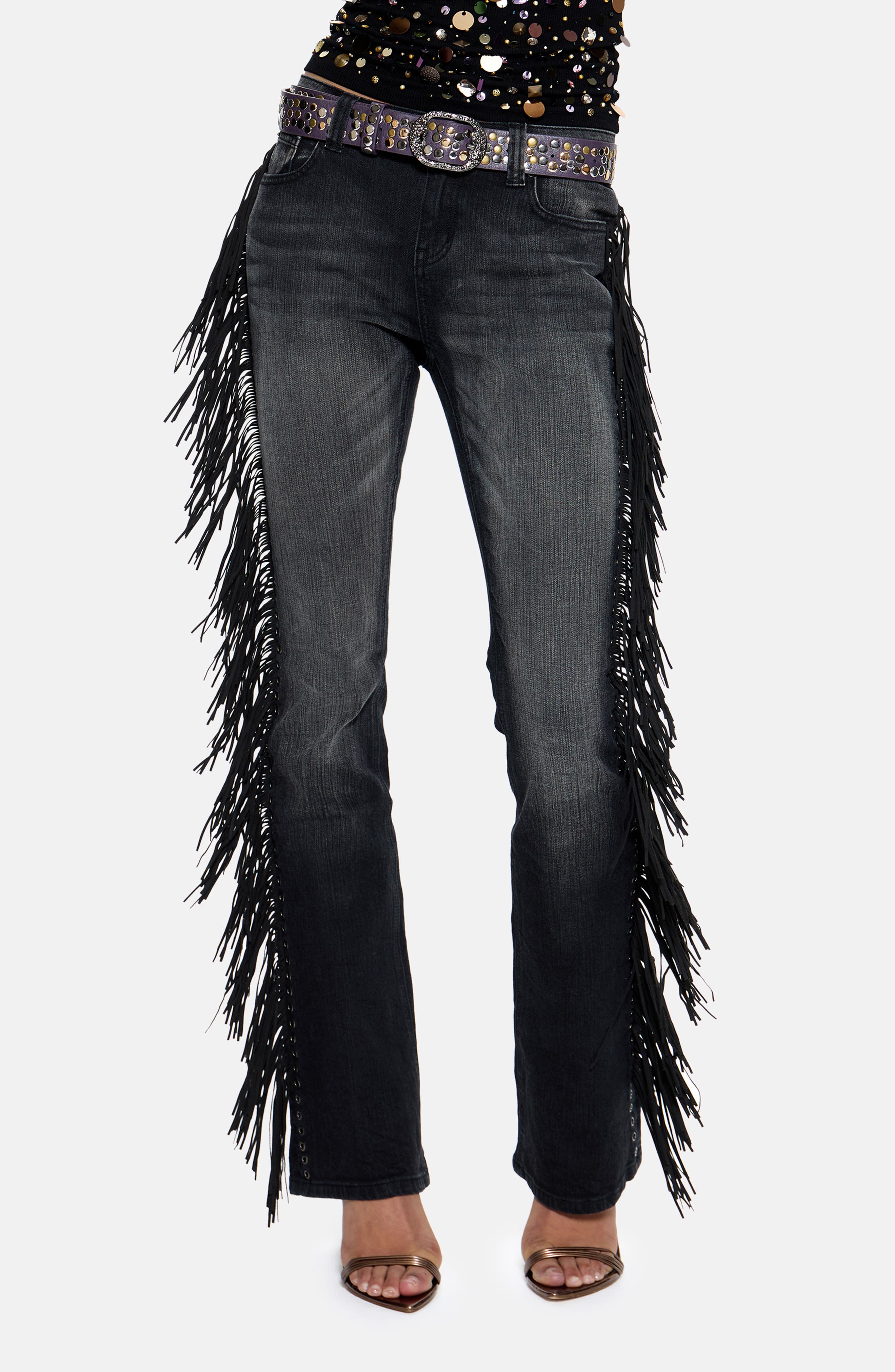 El Topo Fringe Bootcut Jeans