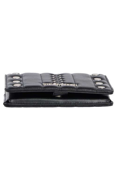Steve Madden Studded Wallet On A Crossbody Strap In Black