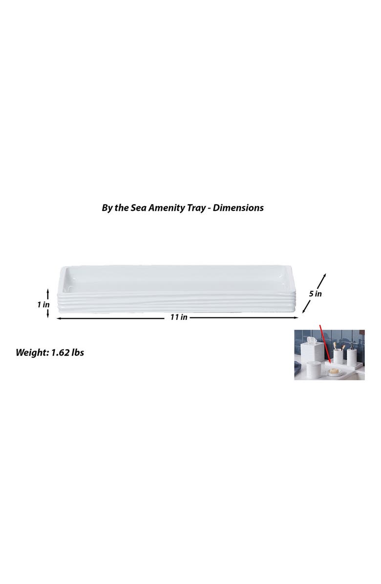 ROSELLI TRADING COMPANY By the Sea 3-Piece Bathroom Accessories Set, Alternate, color, White