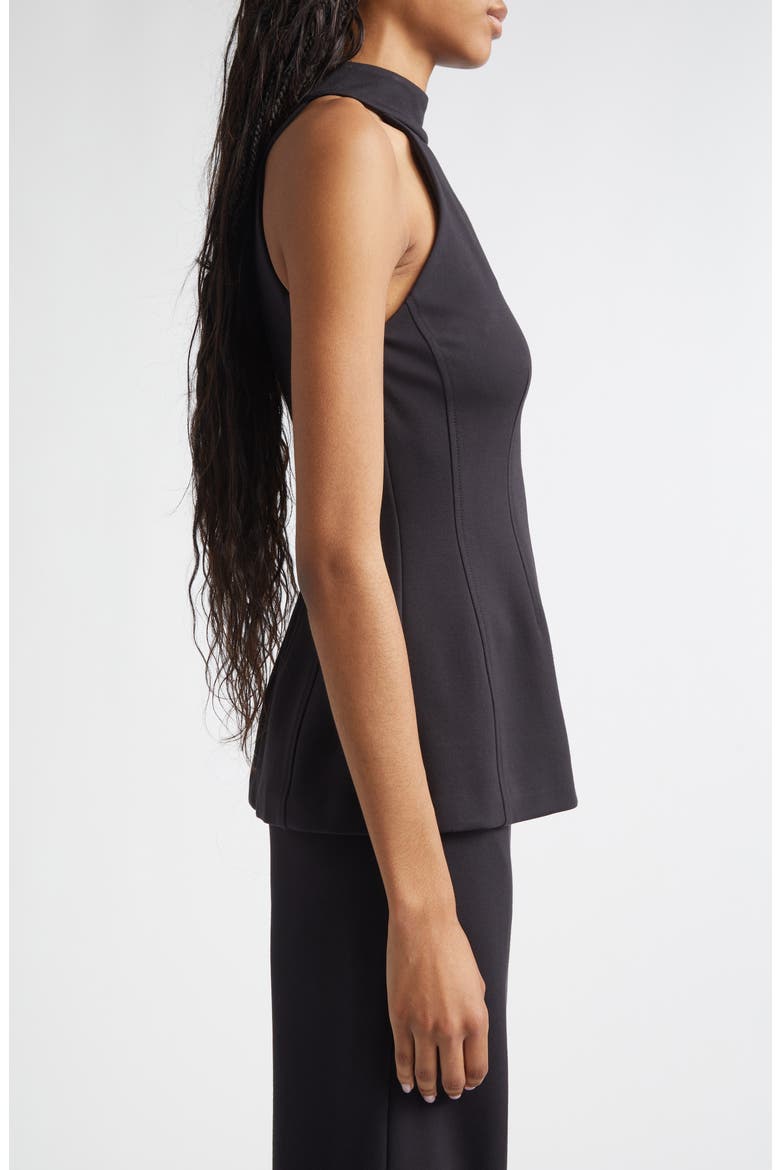 Johanne Halter Top, Alternate, color, BLACK