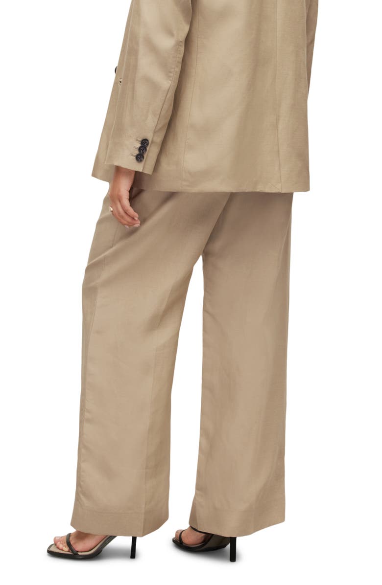 AllSaints Petra Wide Leg Trousers, Alternate, color, Light Beige