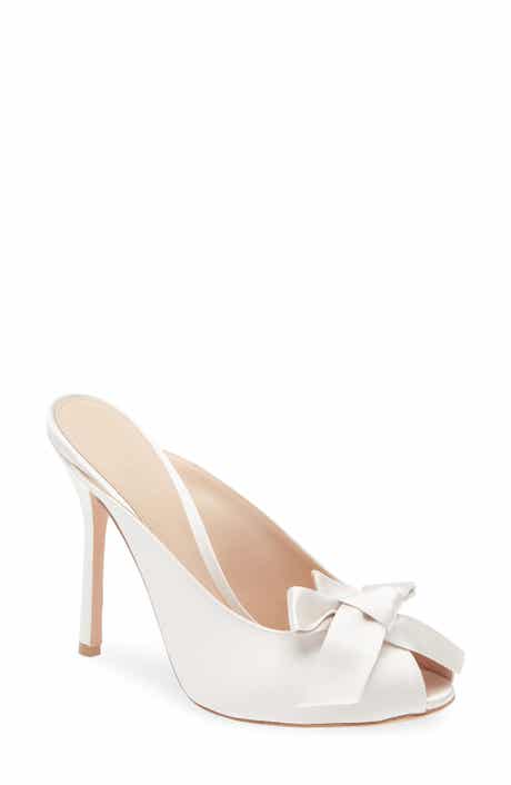 Giambattista Valli Bow Trim Satin Slide