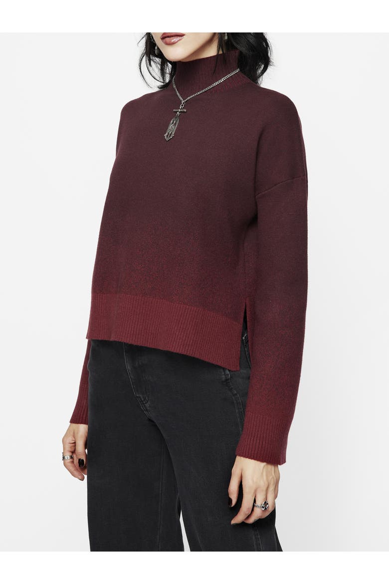 Nightjar Ombre Knit Sweater, Alternate, color, Red