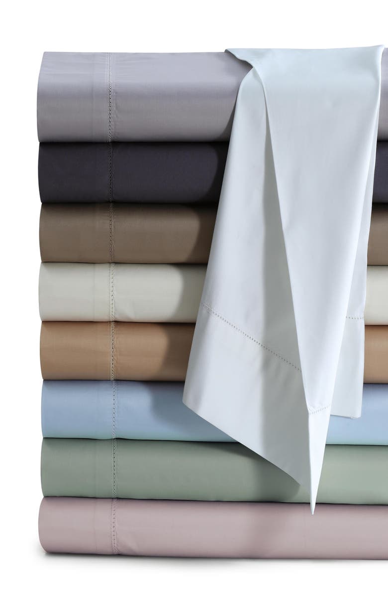 AZORES HOME 800 Thread Count Cotton Percale Sheet Set, Alternate, color, Silver Grey