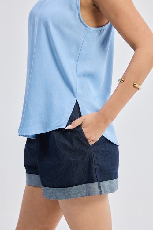 Reistor Endless Sunday Top In Denim In Ocean Blue