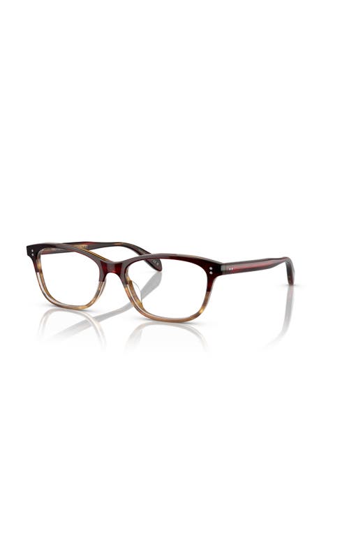 Oliver Peoples 50mm Square Optical Glasses In Brown