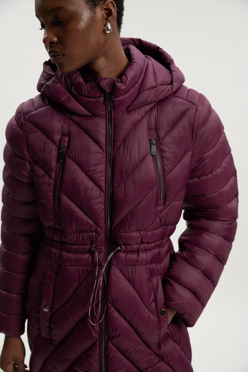 Karen Millen Lightweight Knee Length Packable Coat In Brown