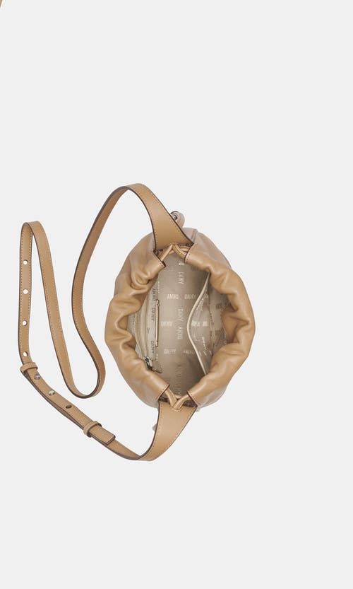 Dkny Channing Small Drawstring In Cappucino
