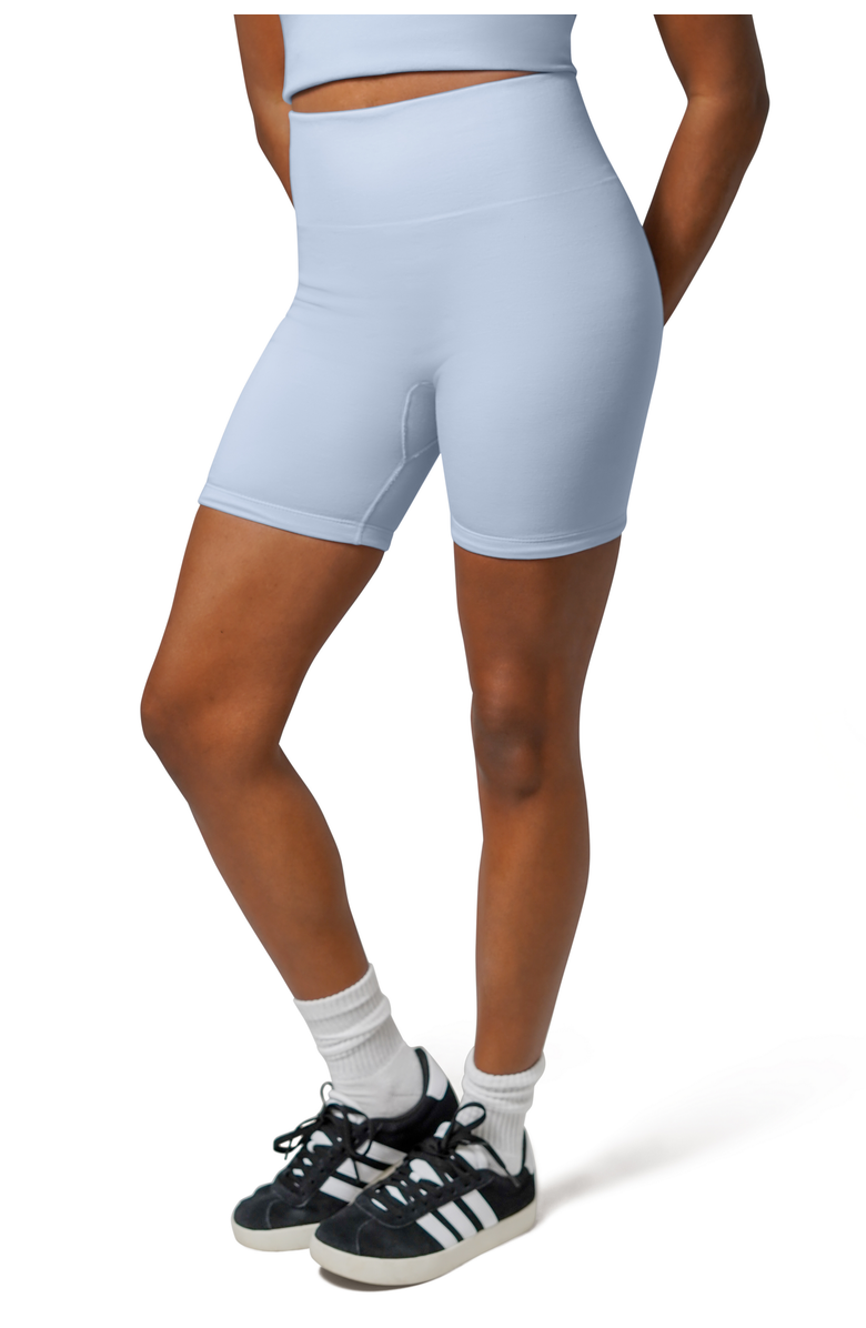 Kindred Bravely Sublime Maternity & Postpartum Bike Short, Main, color, French Blue