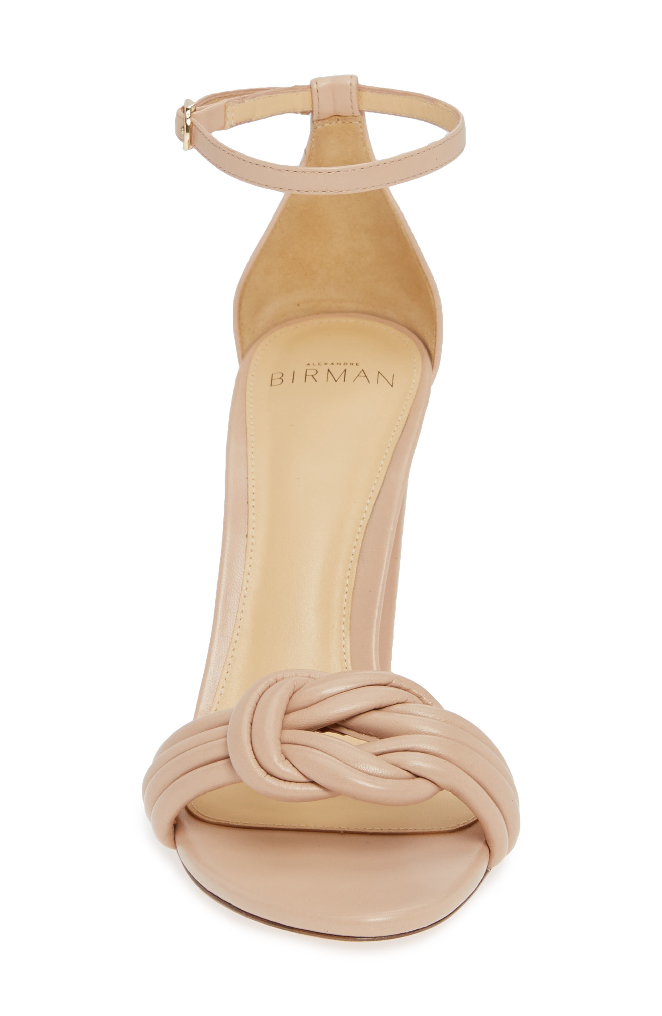 Alexandre Birman Chiara Knot Ankle Strap Sandal, Alternate, color, Light Sand