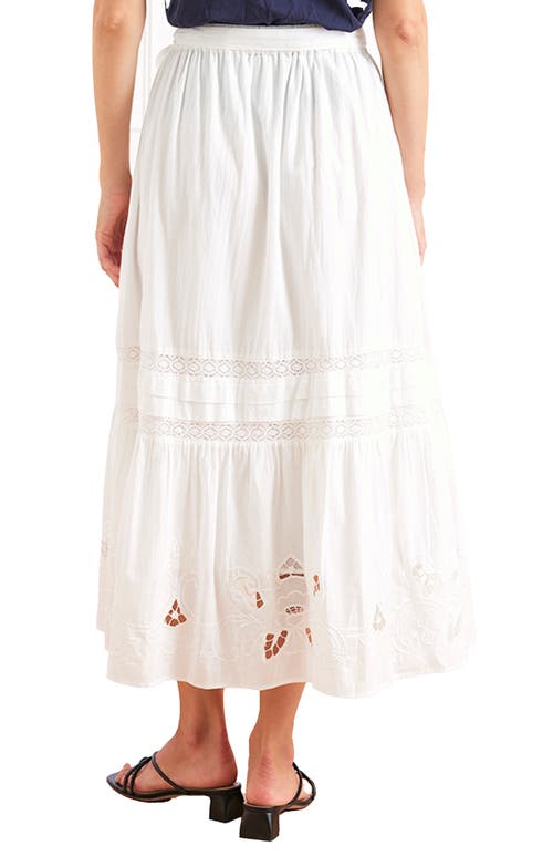 Paneros Clothing Stevie Lace Inset Embroidered Skirt
