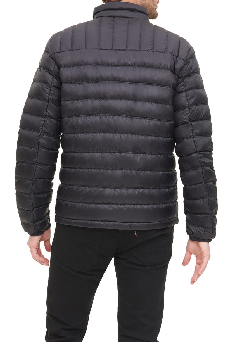 Classic Packable Puffer Jacket, Alternate, color, BLACK