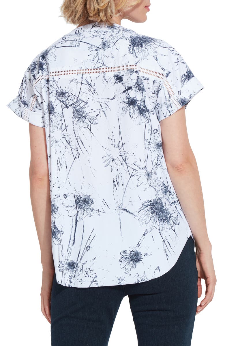 Lysse Sonnet Short Sleeve Shirt, Alternate, color, Sound Of Florals