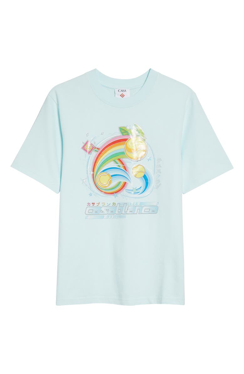 Casablanca Manga Tennis Graphic T-Shirt, Alternate, color, Manga Tennis Ball