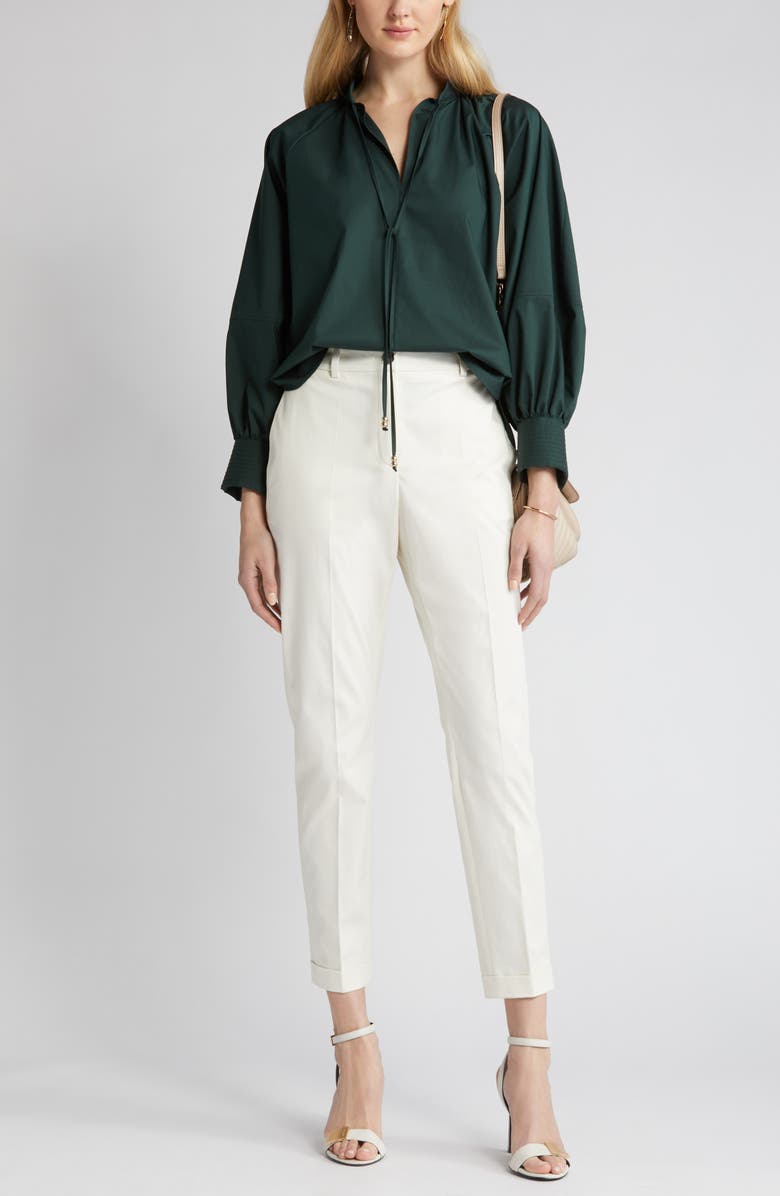 BOSS Tachinoa Stretch Cotton Ankle Pants, Main, color, 