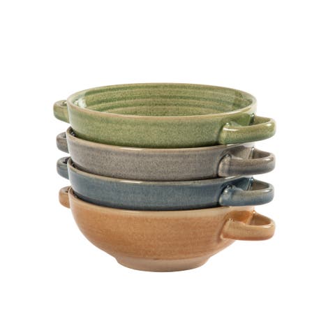 Saville Court 4 Piece 6 Inch Stoneware Bowl Set