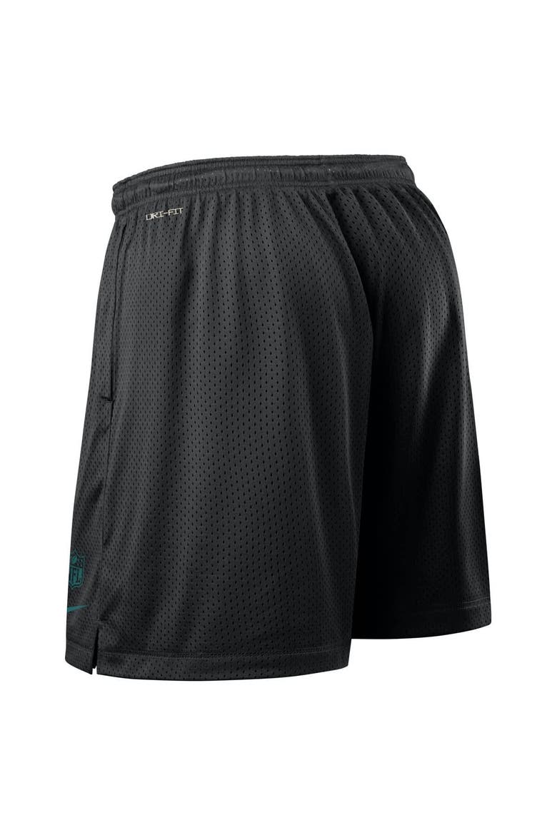 Men's Nike Black Philadelphia Eagles Sideline Reversible Performance Shorts, Alternate, color, Black
