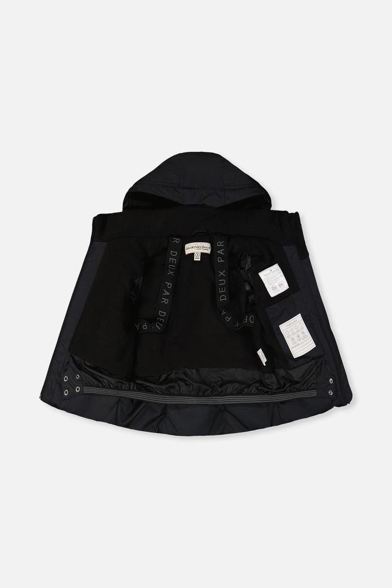 Reinforced Jacket & Pants Fleece Neckwarmer Two Piece Snowsuit, Alternate, color, Noir