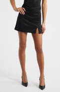 MANGO Cher Crystal Detail Miniskirt