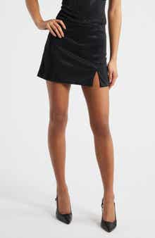 MANGO Cher Crystal Detail Miniskirt