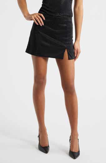 MANGO Cher Crystal Detail Miniskirt