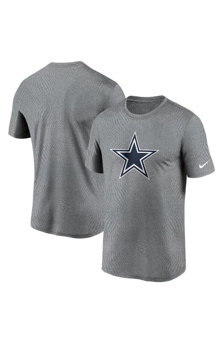 Nike Men's Nike Heathered Charcoal Dallas Cowboys Logo Essential Legend Performance T-Shirt, Alternate, color,
