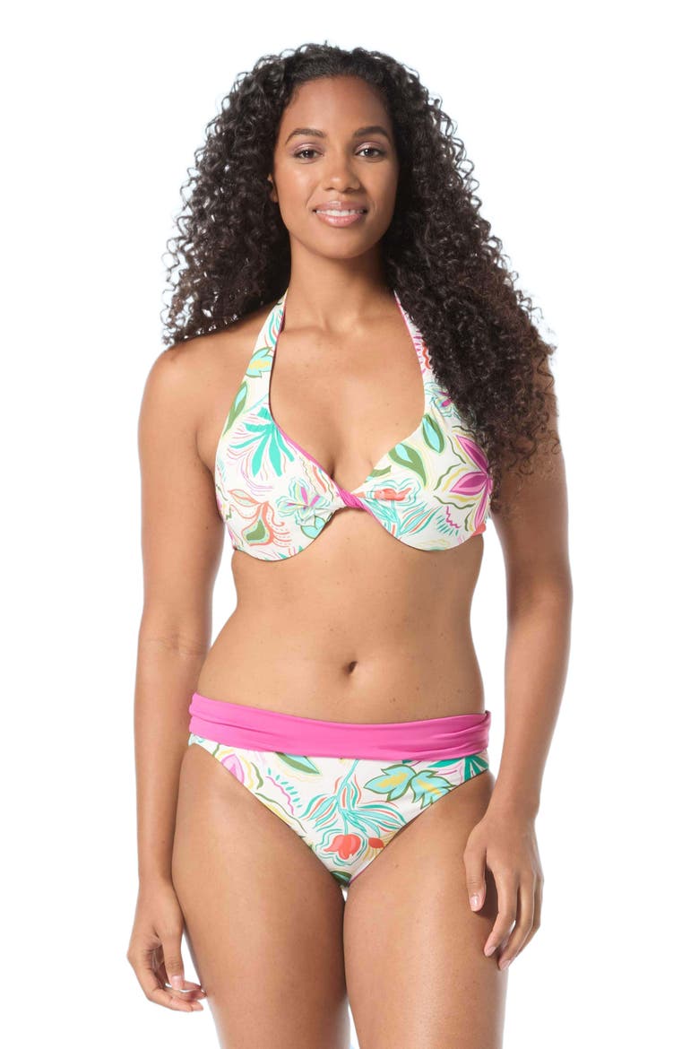 Verso Bra Sized Twist Reversible Bikini Swim Top - DD-Cup, Alternate, color, Ivory