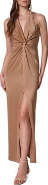 Donna Karan New York Twist Front Sleeveless Dress