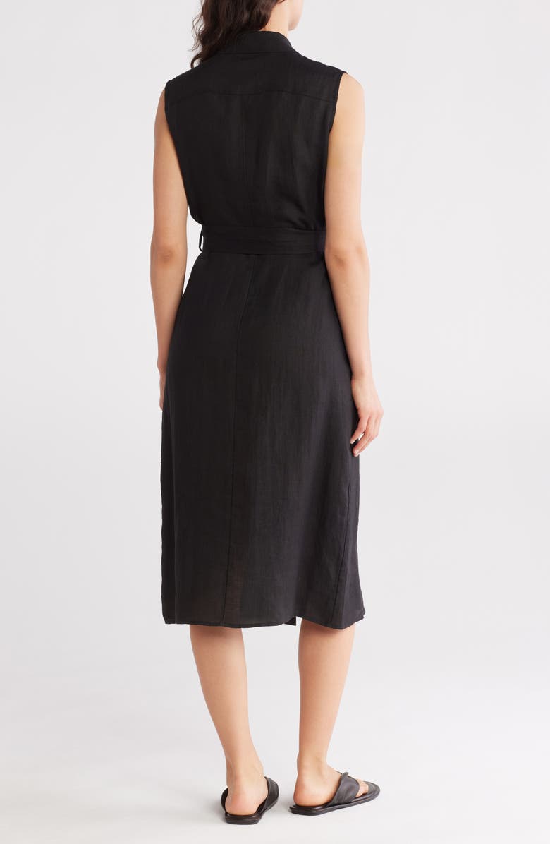 Theory Hemp Tie Waist Shirtdress, Alternate, color,