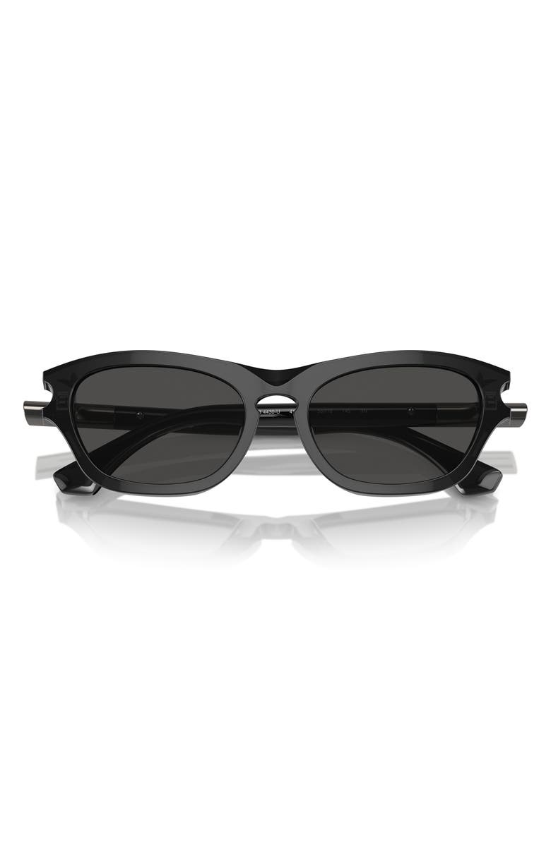 Burberry 55mm Pillow Sunglasses, Main, color, Black/ Dark Grey