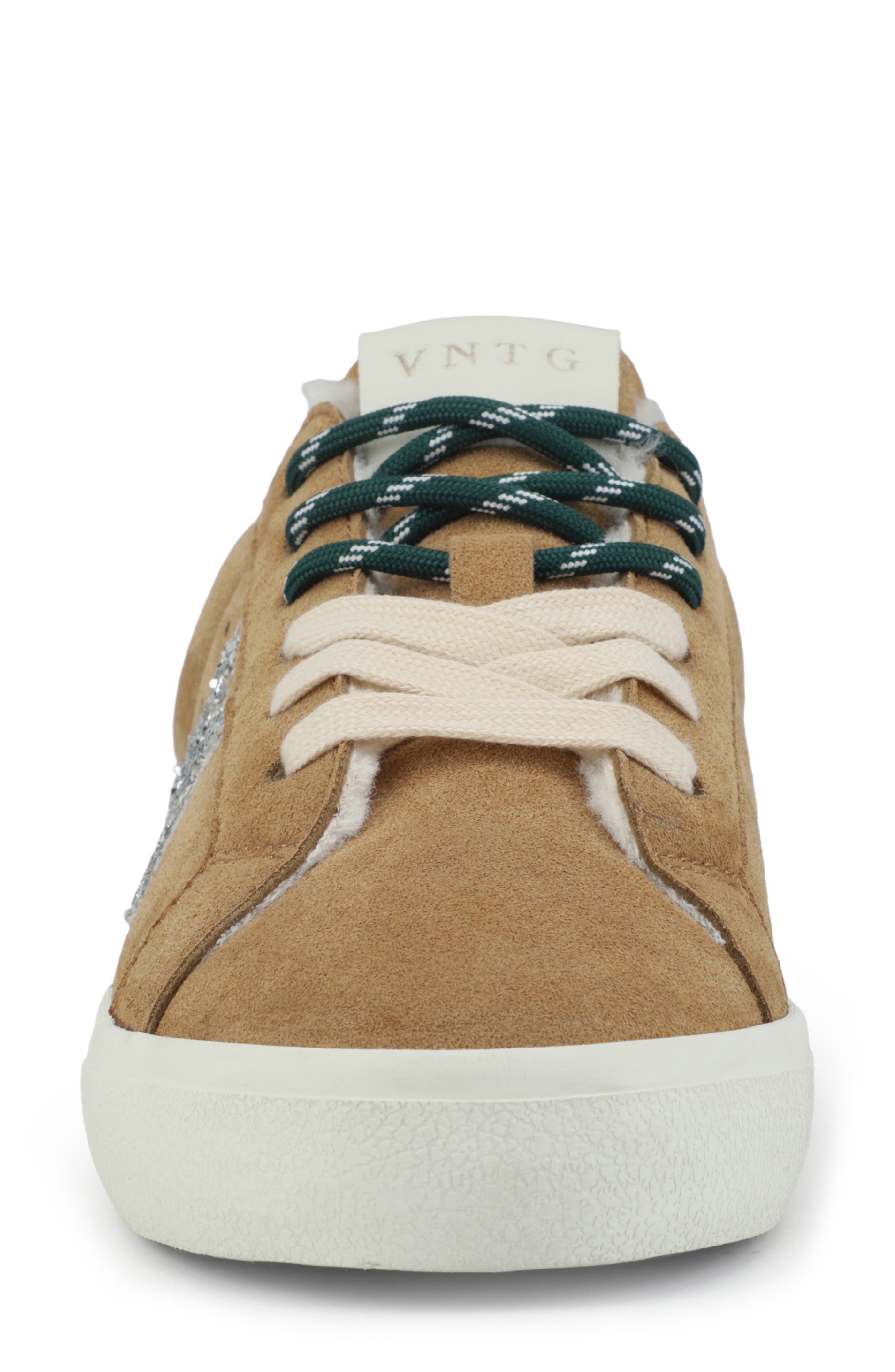 Isabelle Star Faux Fur Lined Sneaker Mule, Alternate, color, TOBACCO