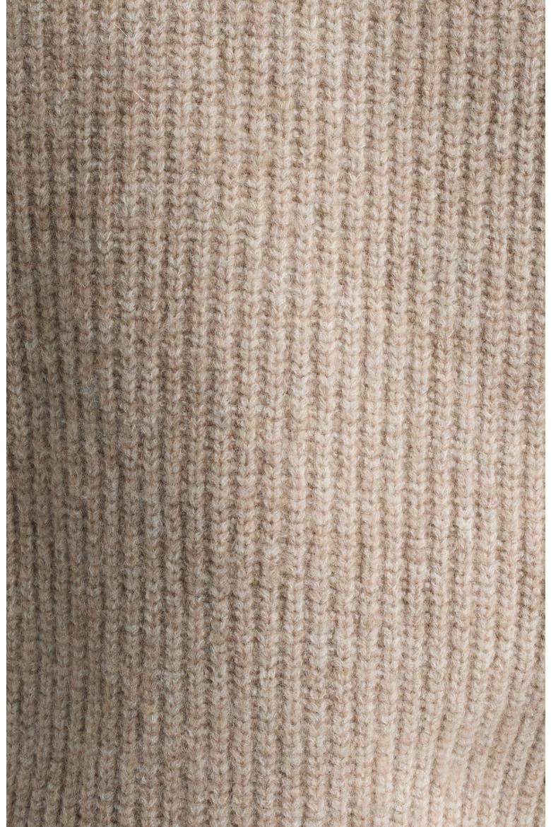Layered Sweater Hoodie, Alternate, color, SIMPLY TAUPE / IVORY