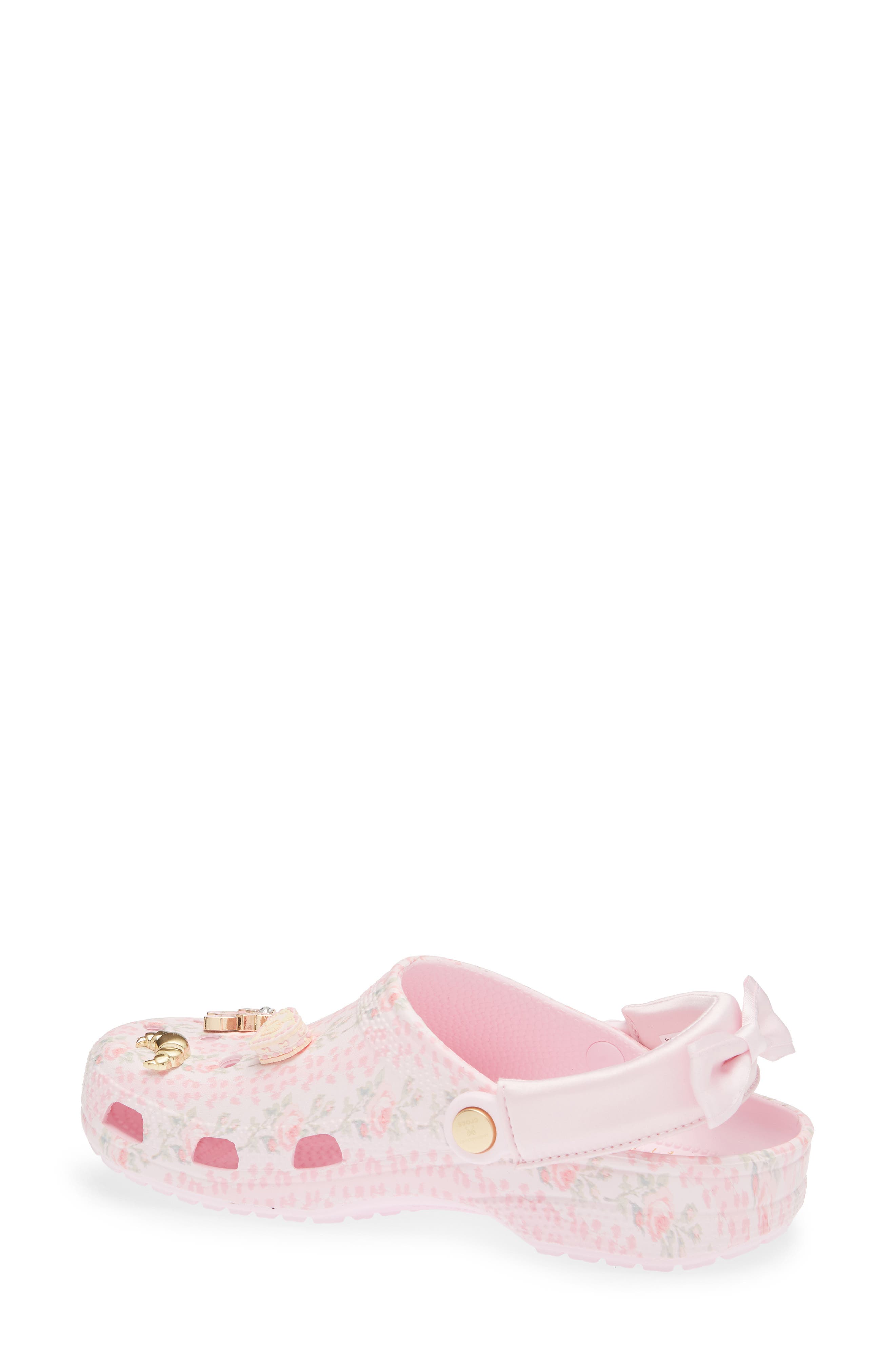 CROCS x LoveShackFancy Floral Classic Clog, Alternate, color, Pink Milk