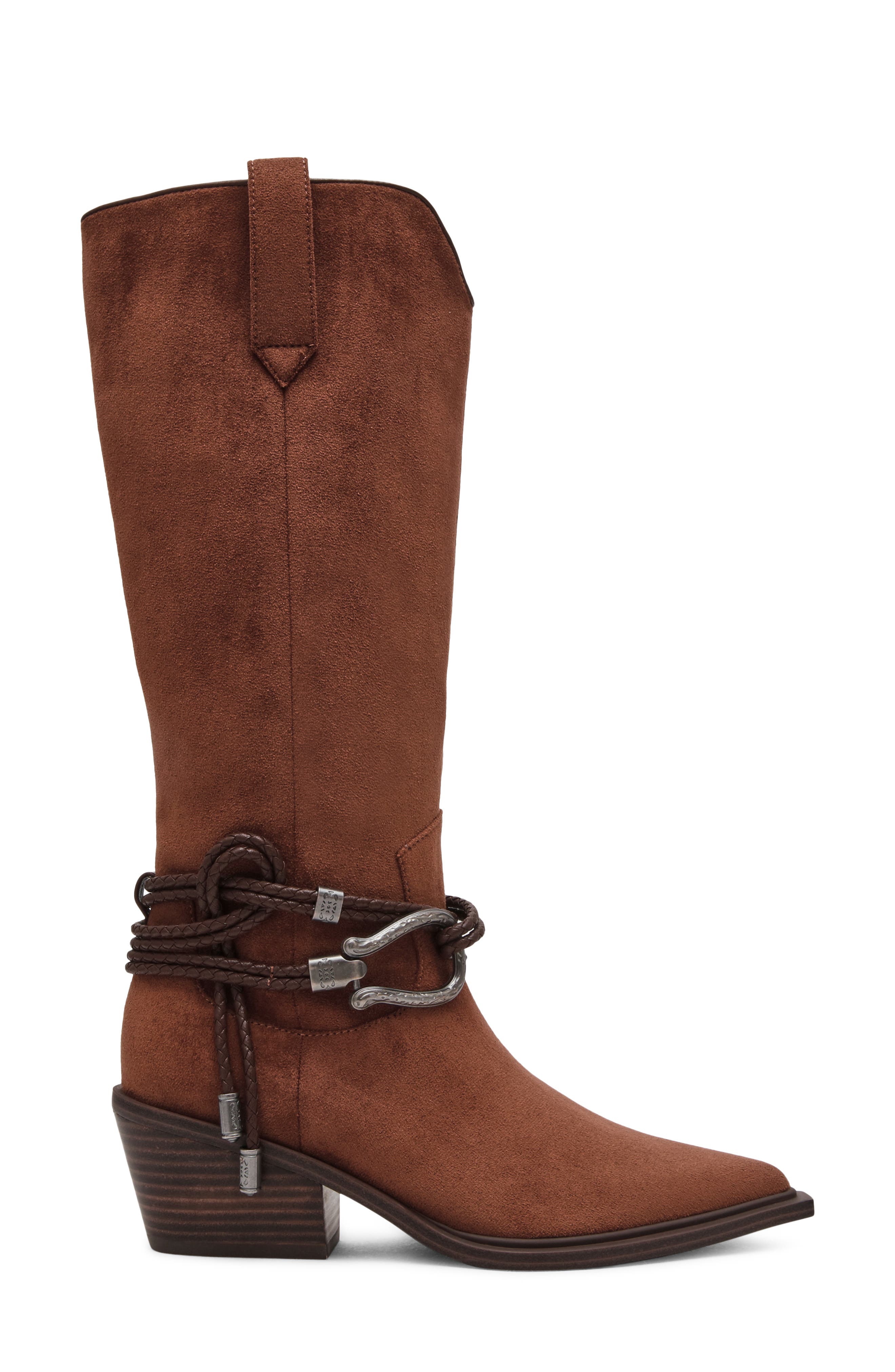 Gennie Knee High Boot, Alternate, color, CHESTNUT