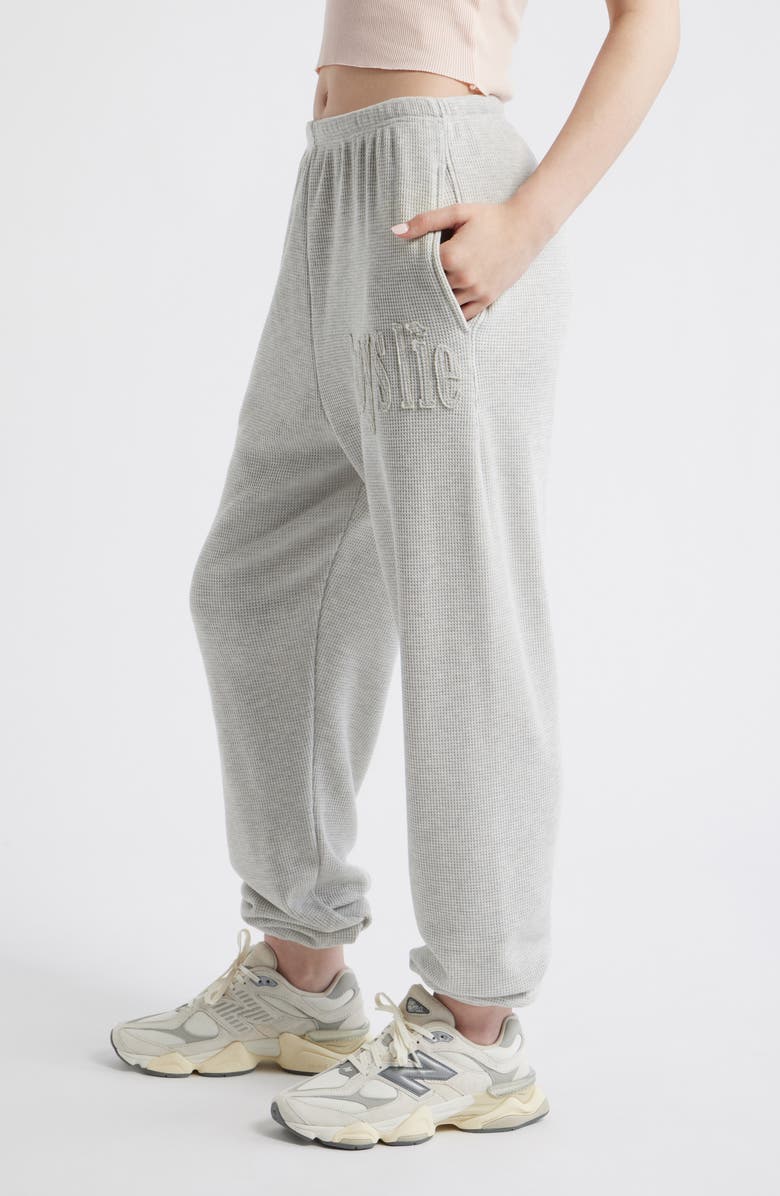 BOYS LIE No Grey Area Thermal Sweatpants, Alternate, color, Heather Grey