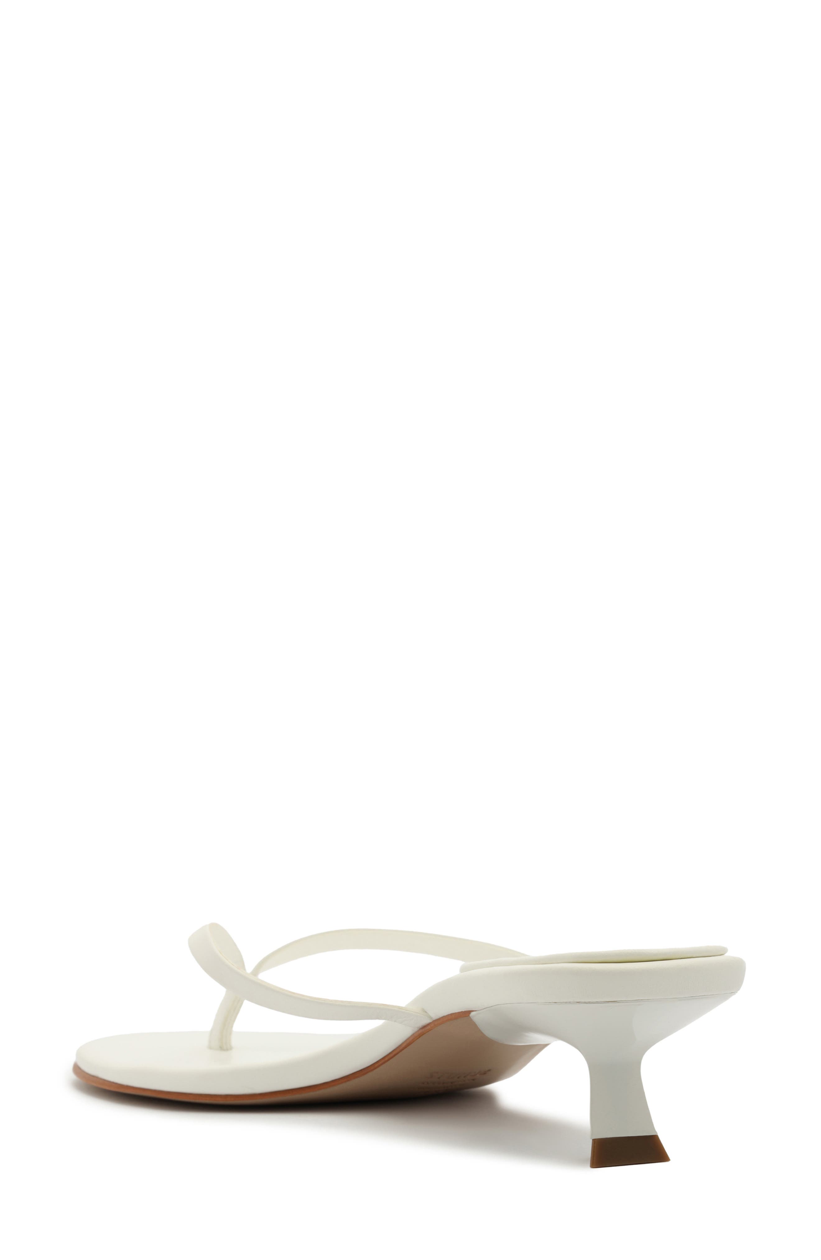 Schutz Carolyn Kitten Heel Sandal, Alternate, color, White