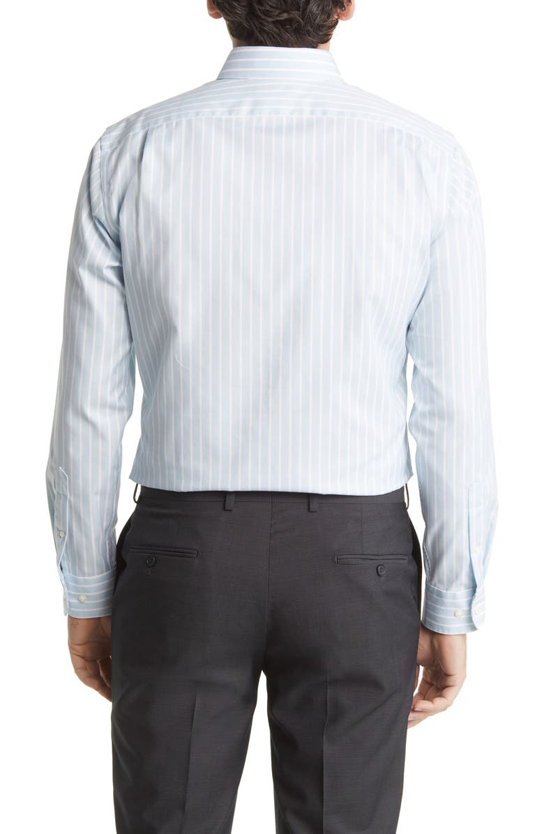 Nordstrom Trim Fit Non-Iron Oxford Stripe Dress Shirt, Alternate, color, 