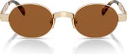 Miu Miu 47mm Small Oval Sunglasses