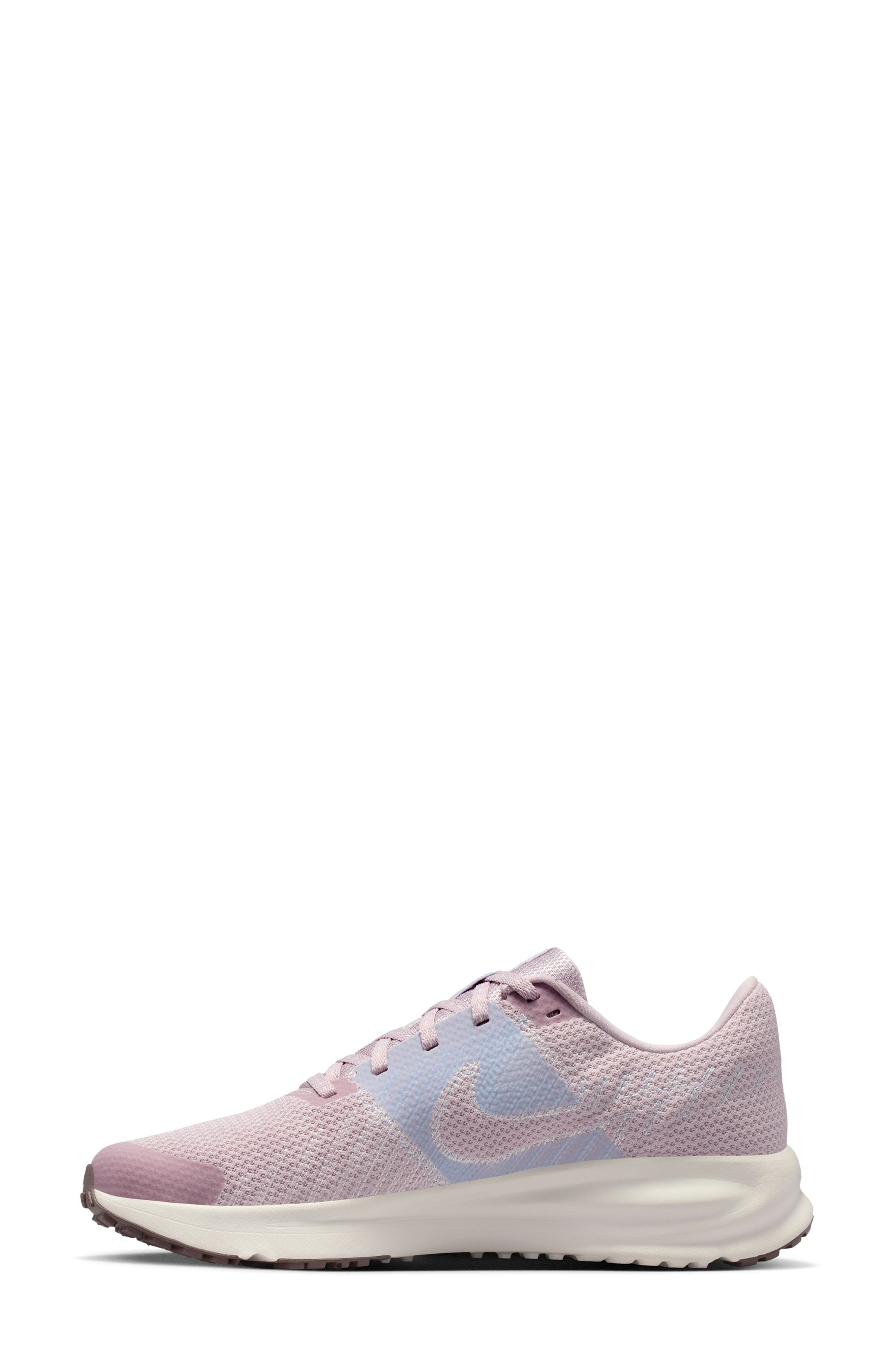 Run Defy Running Shoe, Alternate, color, PARTICLE ROSE/ BLUE/ SAIL