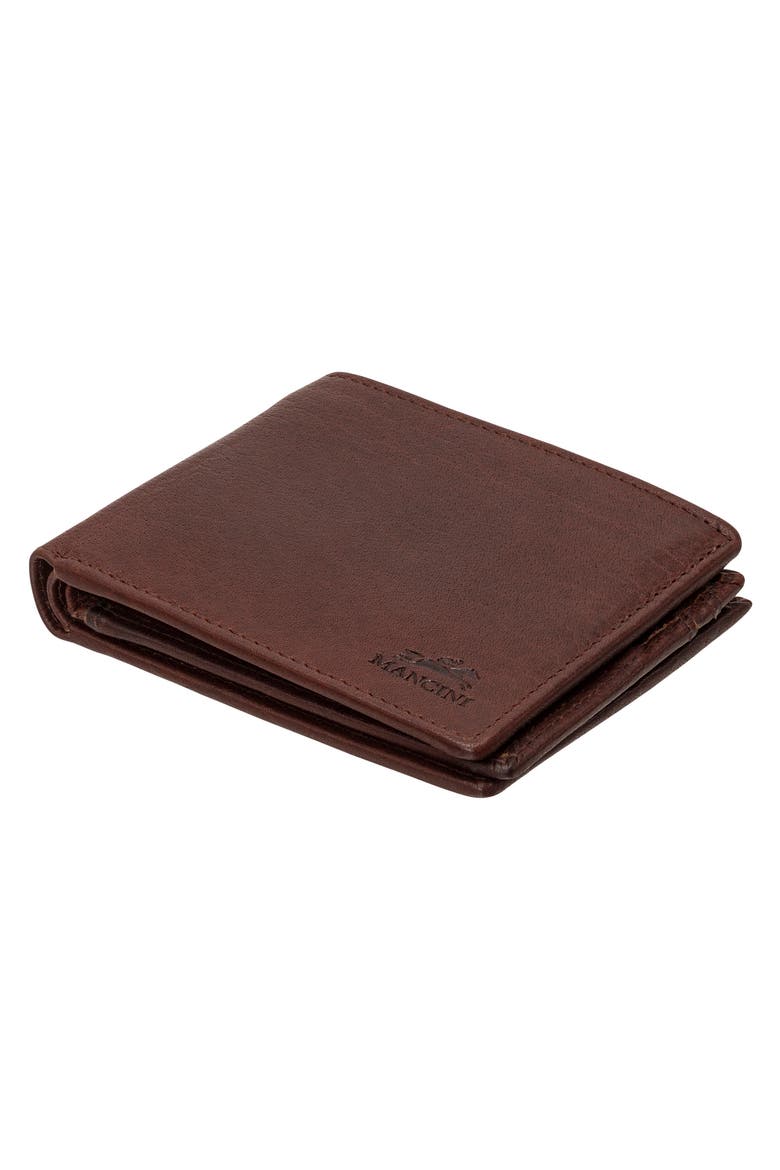 Buffalo RFID Center Wing Wallet with Coin Pocket, Alternate, color, BROWN