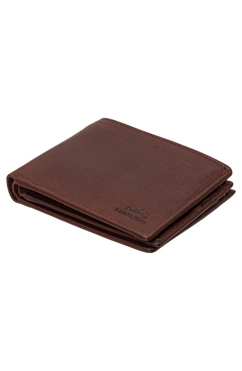 Mancini Buffalo RFID Center Wing Wallet with Coin Pocket, Alternate, color, 