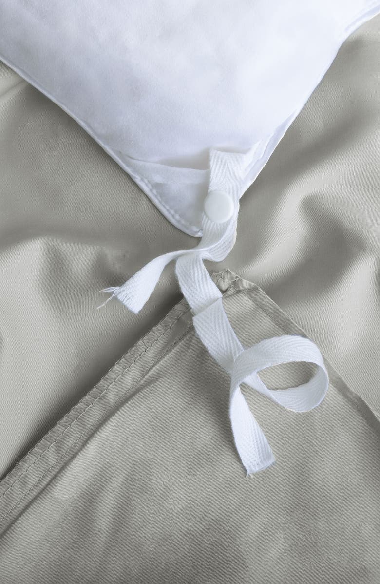 Sijo 400 Thread Count CrispCool Organic Cotton Percale Duvet Cover, Alternate, color, Dove