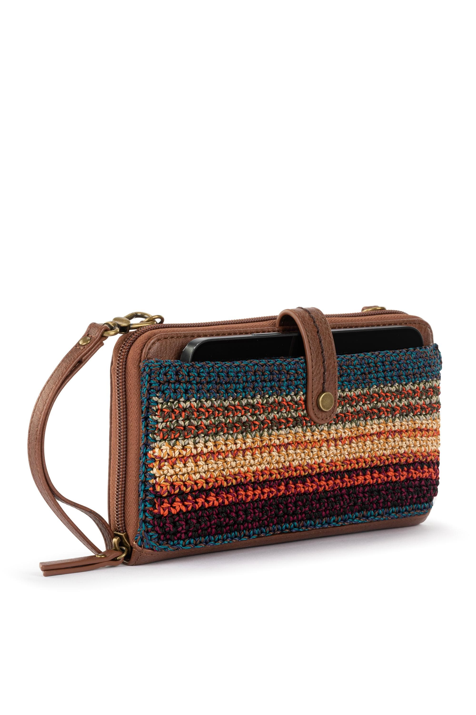 Iris Smartphone Crossbody Bag, Alternate, color, Woodland Stripe