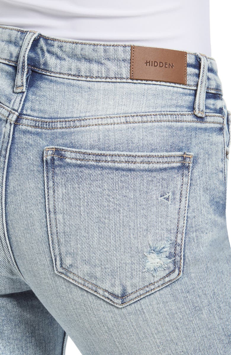 HIDDEN JEANS Ripped Slim Boyfriend Jeans, Alternate, color,