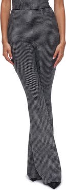 Good American Crystal Pull-On Flare Pants