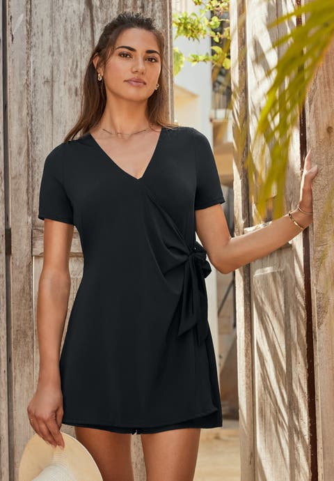 Tie-Wrap Swim Romper