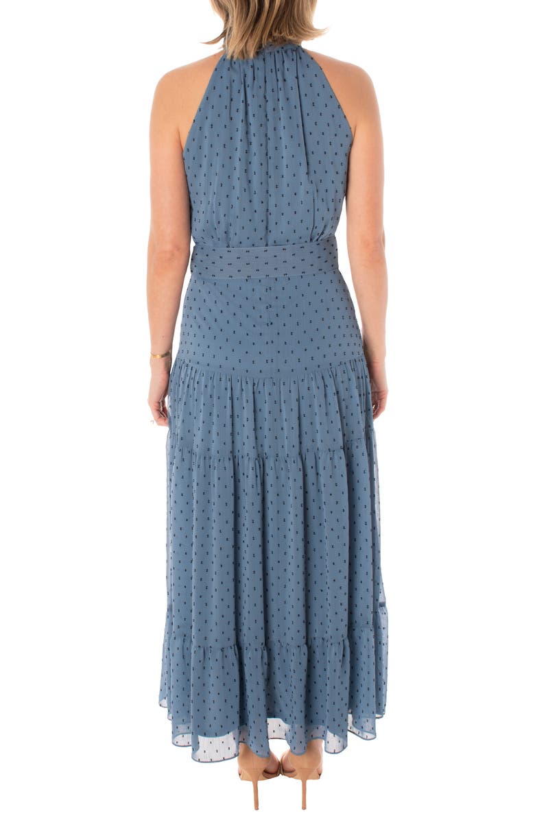 Taylor Dresses Halter Neck Maxi Dress, Alternate, color, 