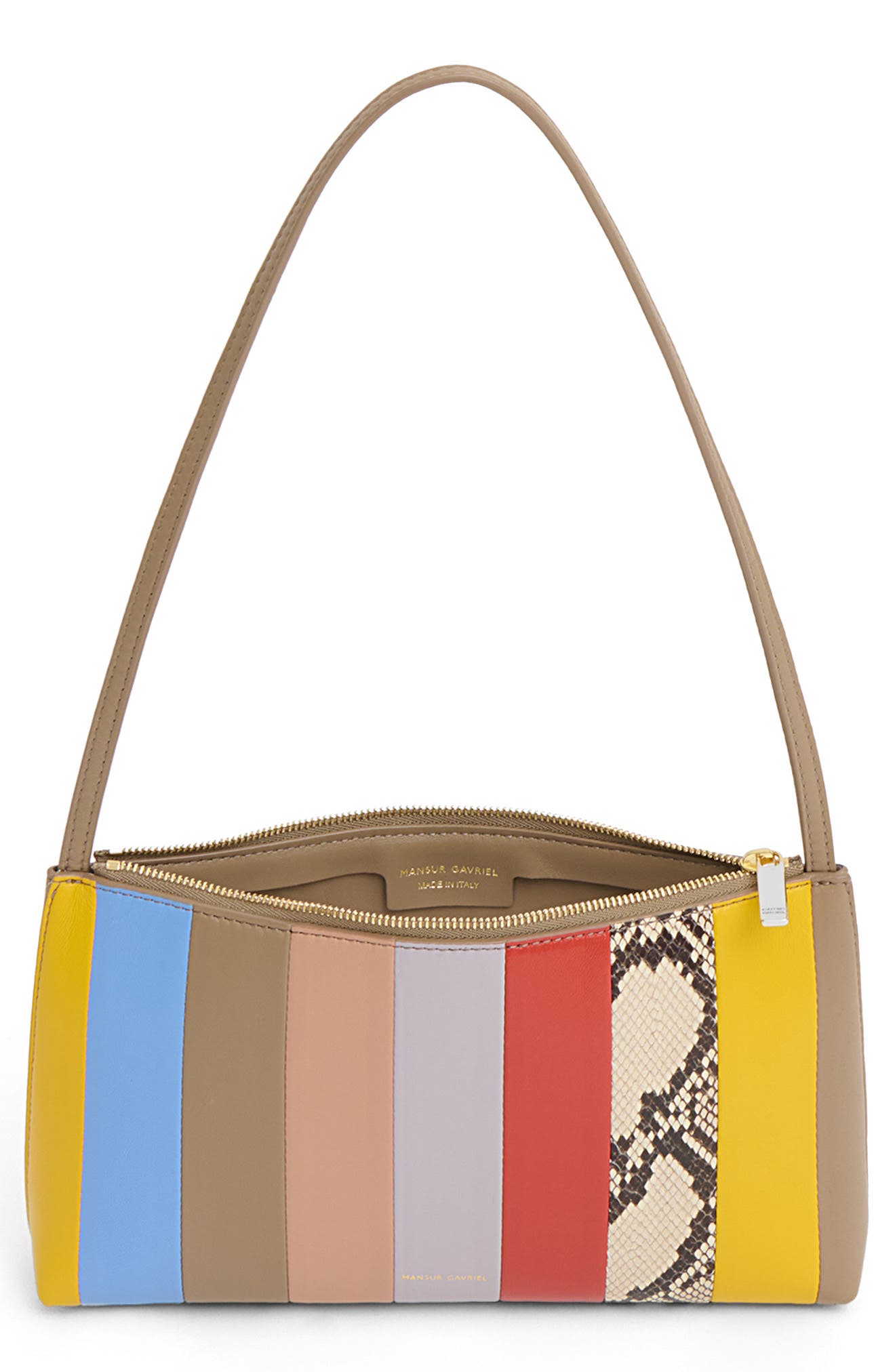 Mansur Gavriel Gaia Shoulder Bag, Alternate, color, Rainbow