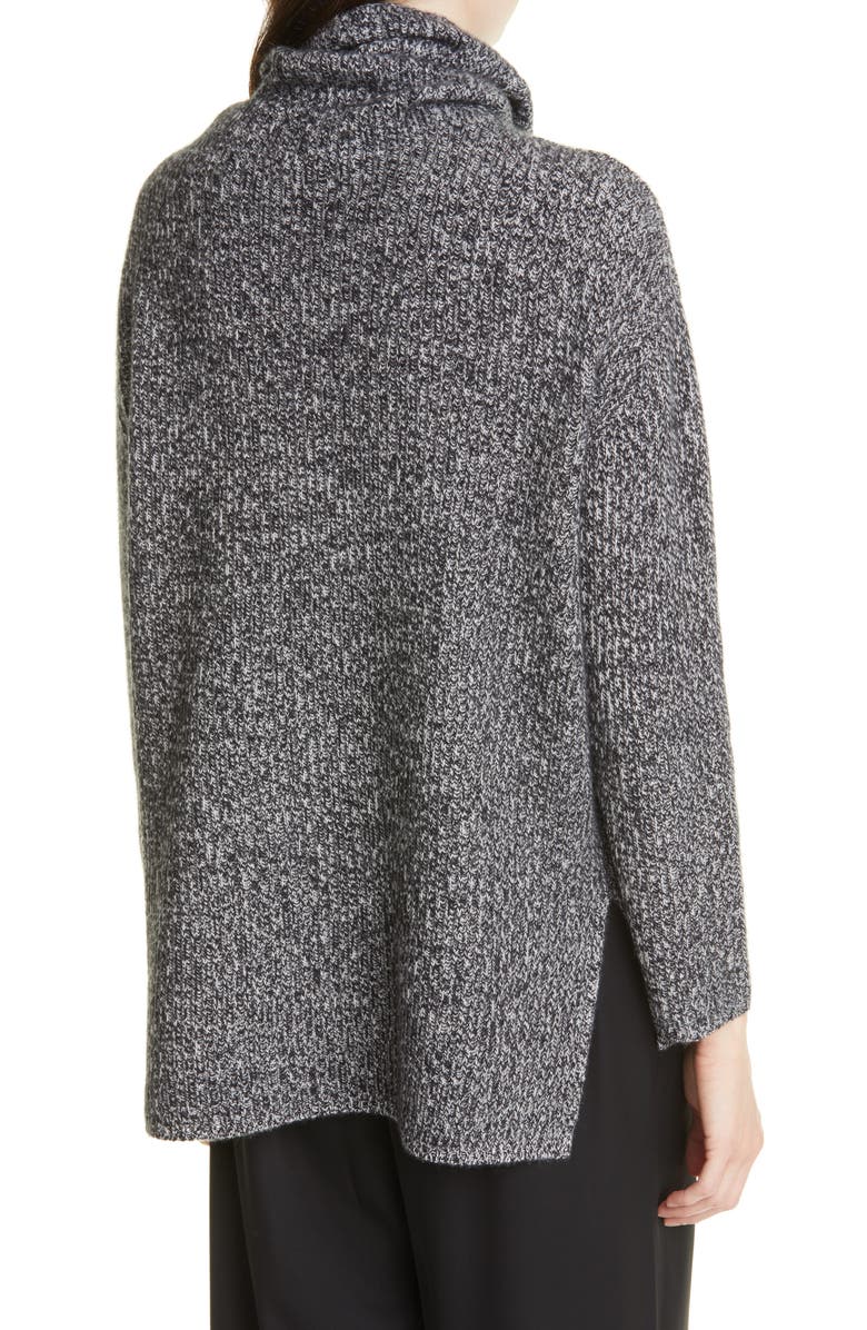 Nordstrom Signature Funnel Neck Cashmere Tunic Sweater, Alternate, color, 